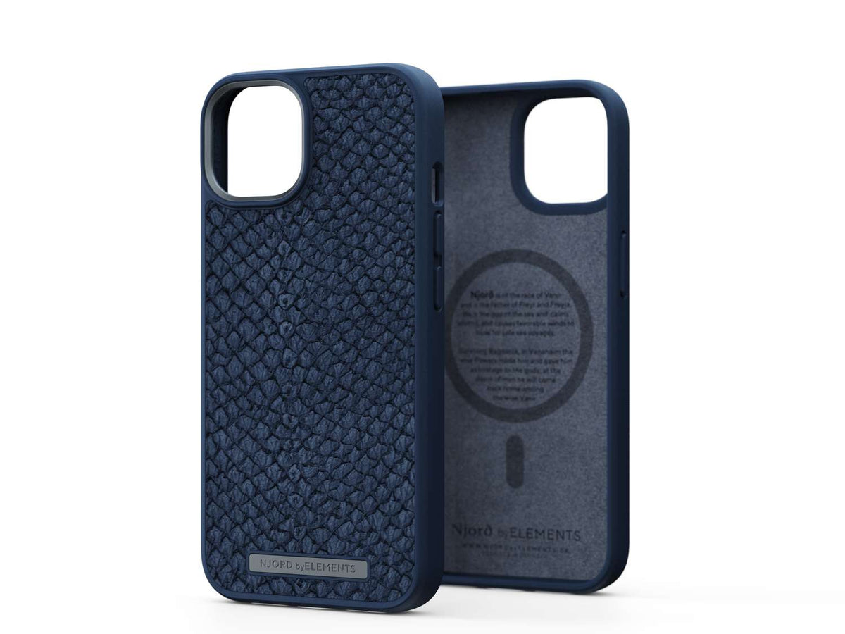 Zalmleer MagSafe Hoesje - Vatn | Petrol