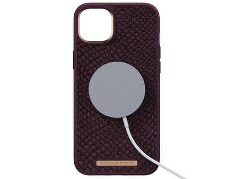 Zalmleer MagSafe Hoesje - Eldur | Rust