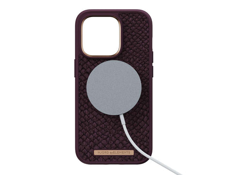 Zalmleer MagSafe Hoesje - Eldur | Rust