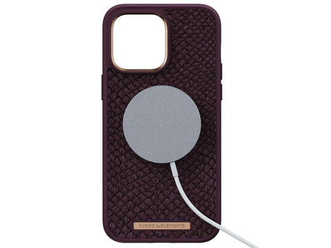 Zalmleer MagSafe Hoesje - Eldur | Rust