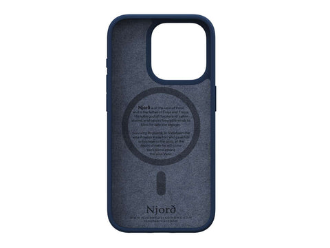 Salmon Leather Magsafe Case - Blue
